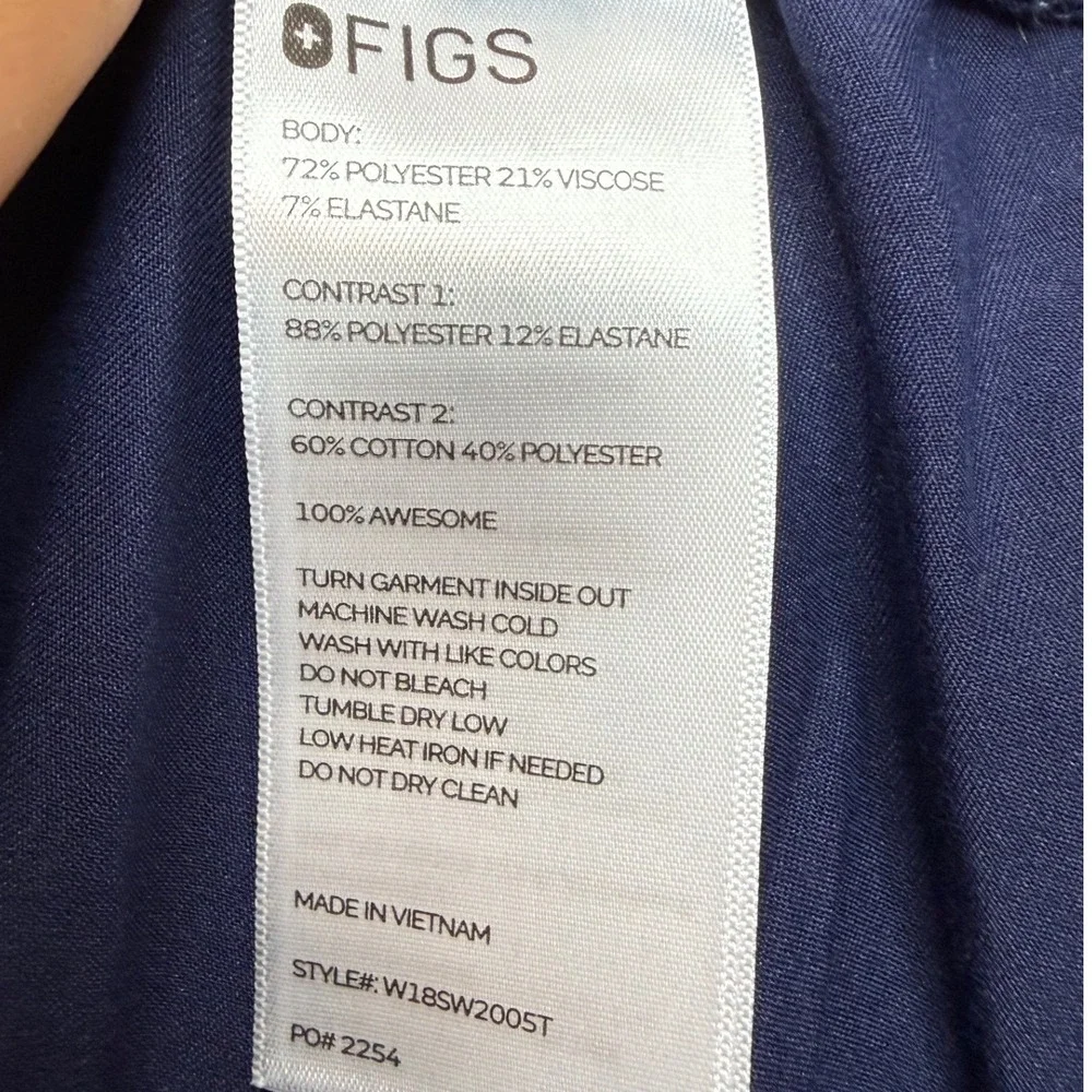 FIGS Mens Navy Blue Technical Collection Jogger Scrub Pants XL Tall W18SW2005T
